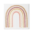 thumbnail image 1 of Stupell Industries Patterned Stripe Rainbow Brown Pink Yellow, 36 x 36,Design by Reesa Qualia, 1 of 5