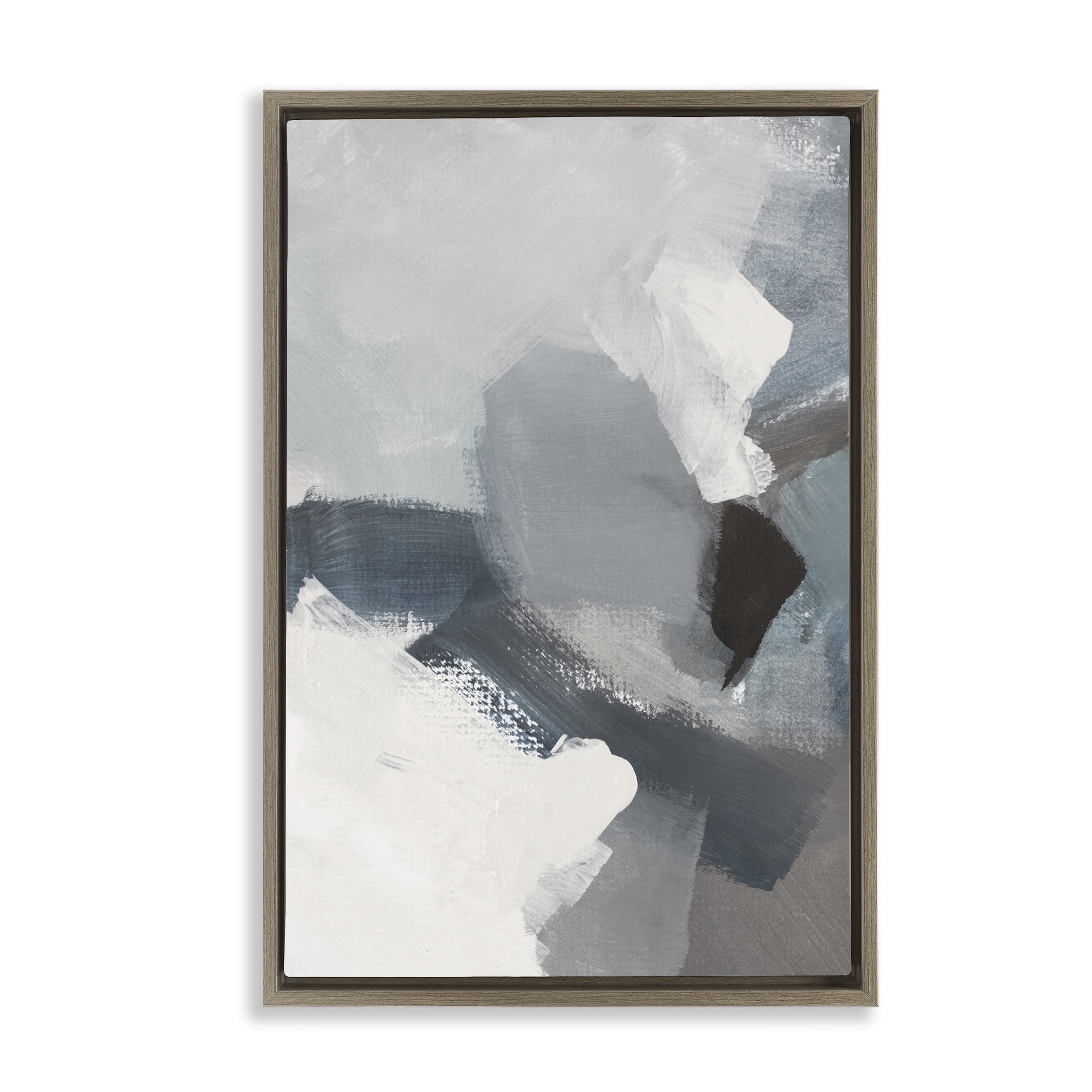Stupell Industries Peace In The Storm Brown Framed Floater Canvas Wall Art, design by Lanie Loreth