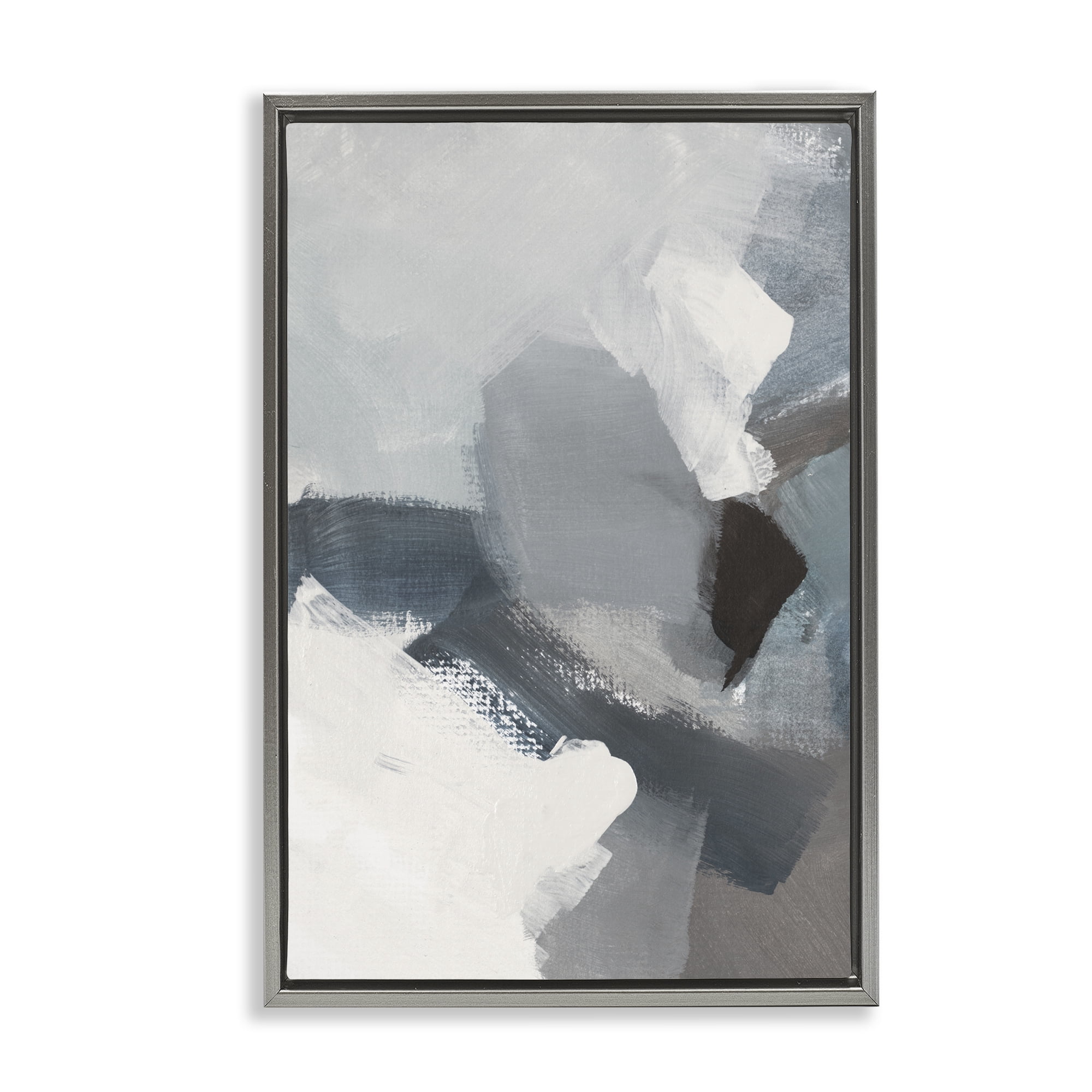 Stupell Industries Peace In The Storm Gray Framed Floater Canvas Wall Art, design by Lanie Loreth