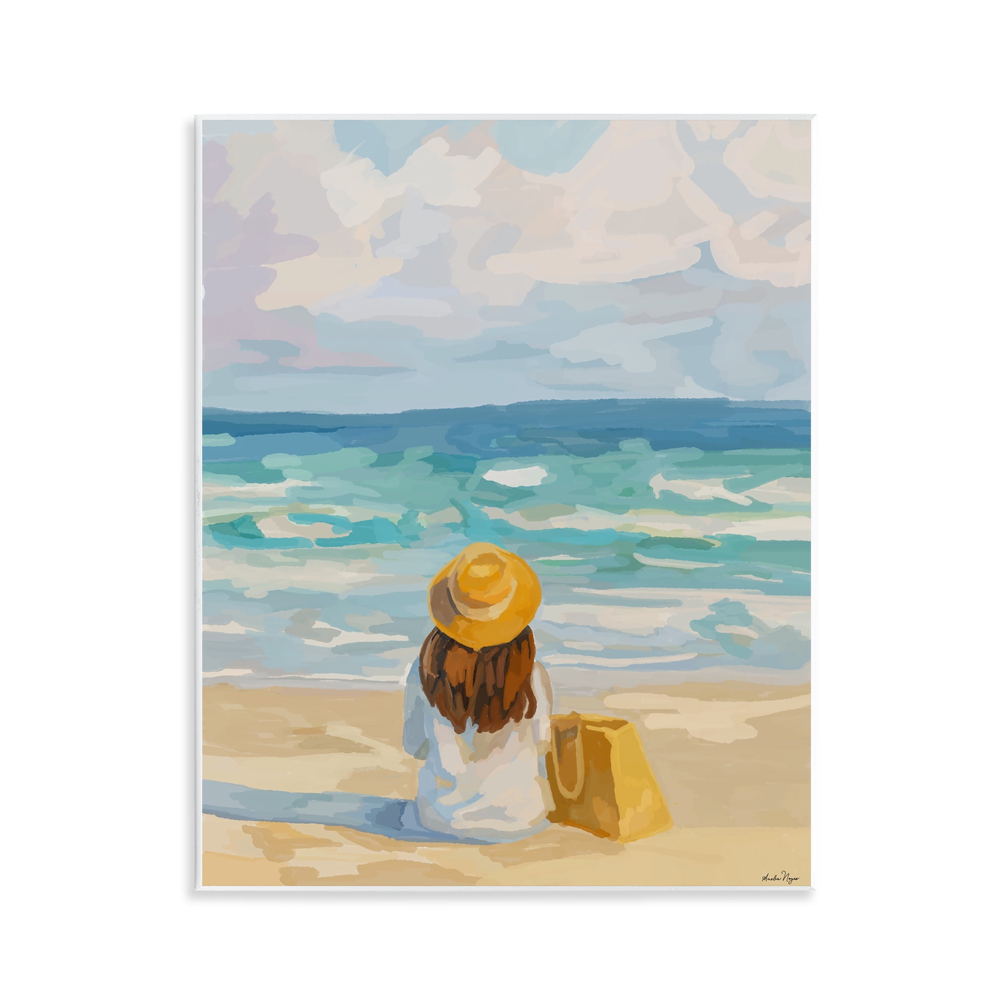 Stupell Industries Peaceful At The Beach Wall Plaque Art, design by Amelia Noyes