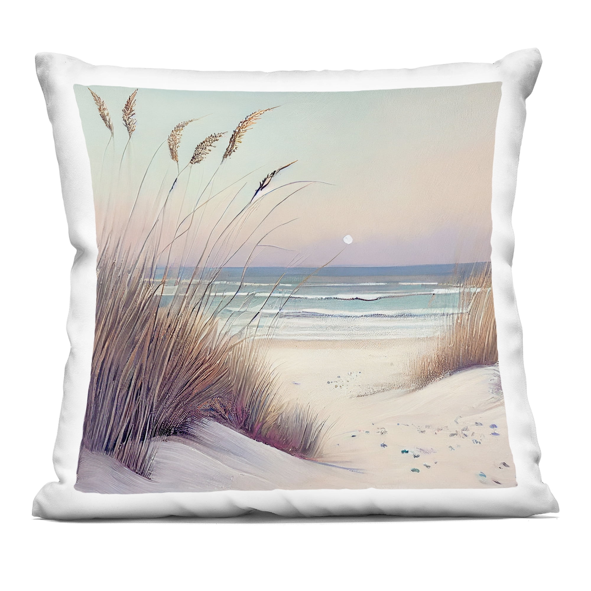 Stupell Industries Peaceful Beach Dunes View Decorative Printed Throw Pillow, design by Sasha