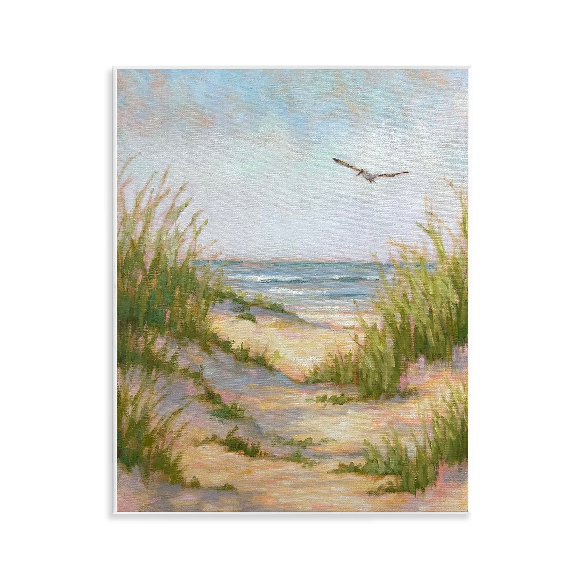 Stupell Industries Peaceful Beach Sand Dunes Wall Plaque Art, design by Linda Sperruzzi