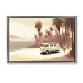 thumbnail image 1 of Stupell Industries Peaceful Beach Travel Van Nautical & Beach Painting Gray Floater Framed Canvas Art Print Wall Art, 25 x 17, 1 of 10