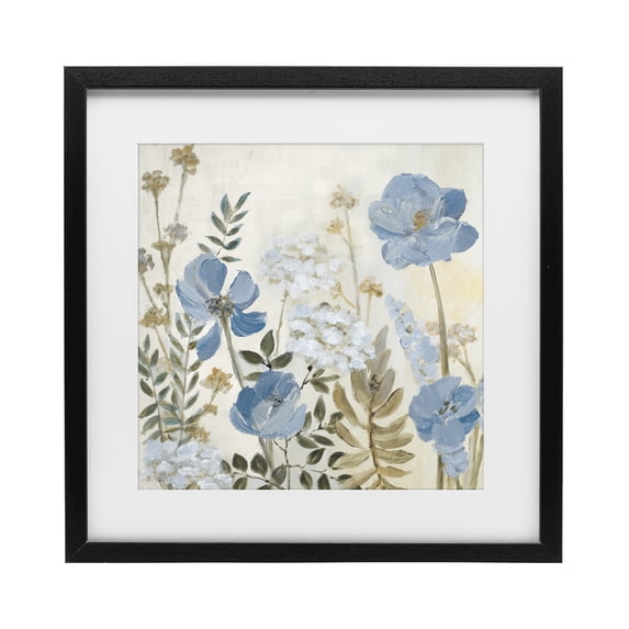 Stupell Industries Farmhouse Peaceful Blue Iris Garden Black Framed Print Under Glass, 13 x 13, by Lanie Loreth