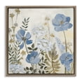 thumbnail image 1 of Stupell Industries Farmhouse Peaceful Blue Iris Garden Brown Floating Frame Canvas Art, 25 x 25, by Lanie Loreth, 1 of 8
