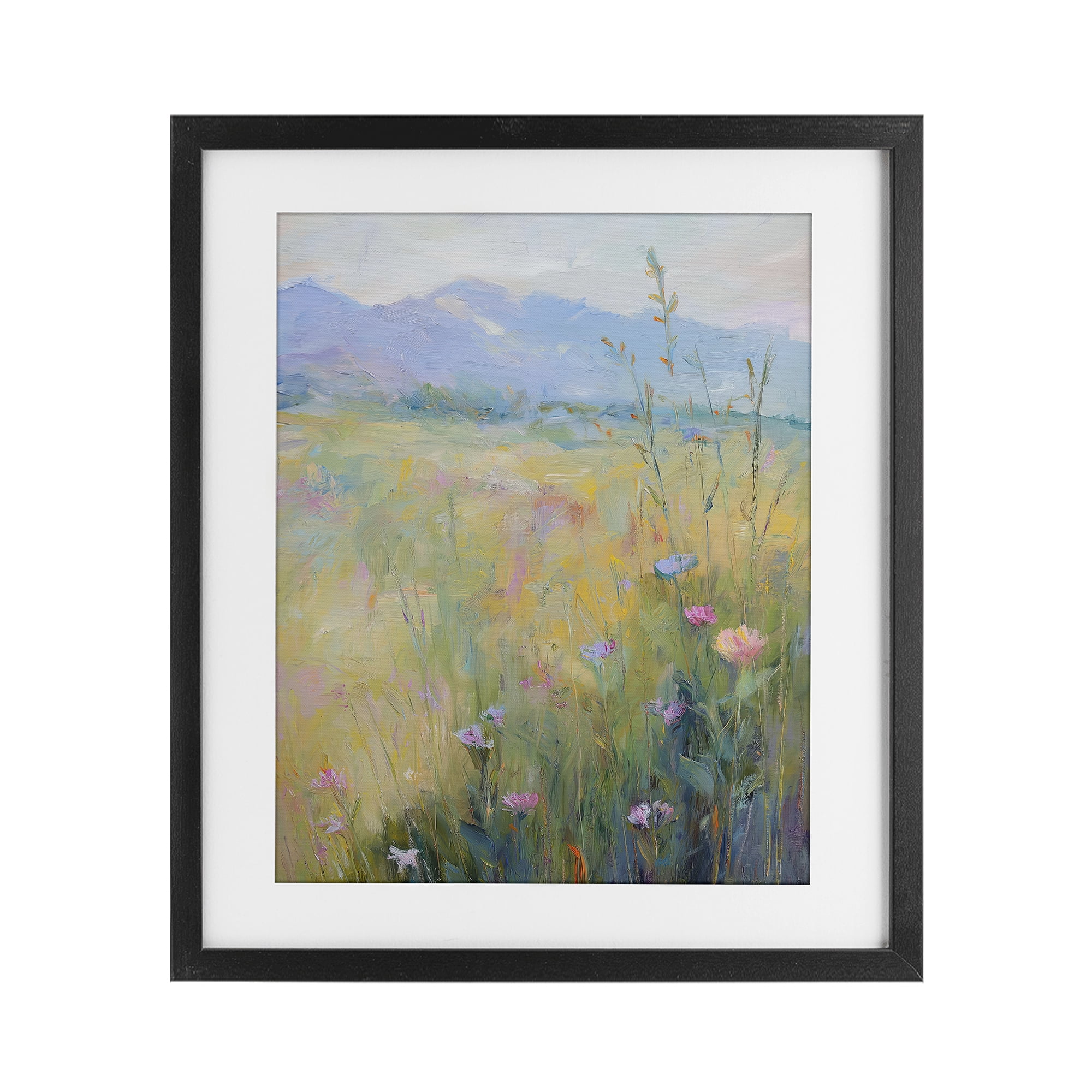 Stupell Industries Peaceful Meadow's Embrace Black Framed Print Under Glass, design by Svetlana Aleynikova