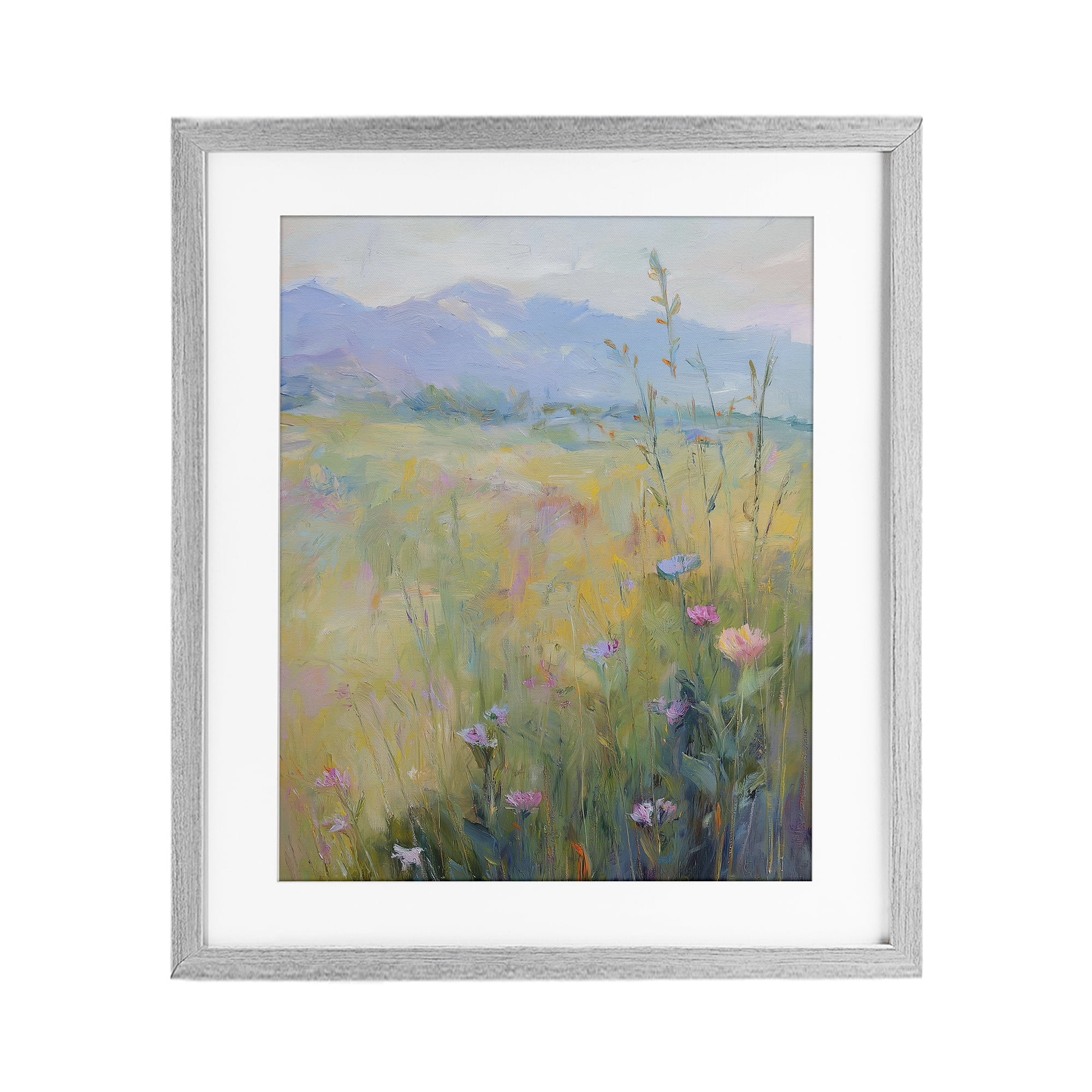 Stupell Industries Peaceful Meadow's Embrace Gray Framed Print Under Glass, design by Svetlana Aleynikova
