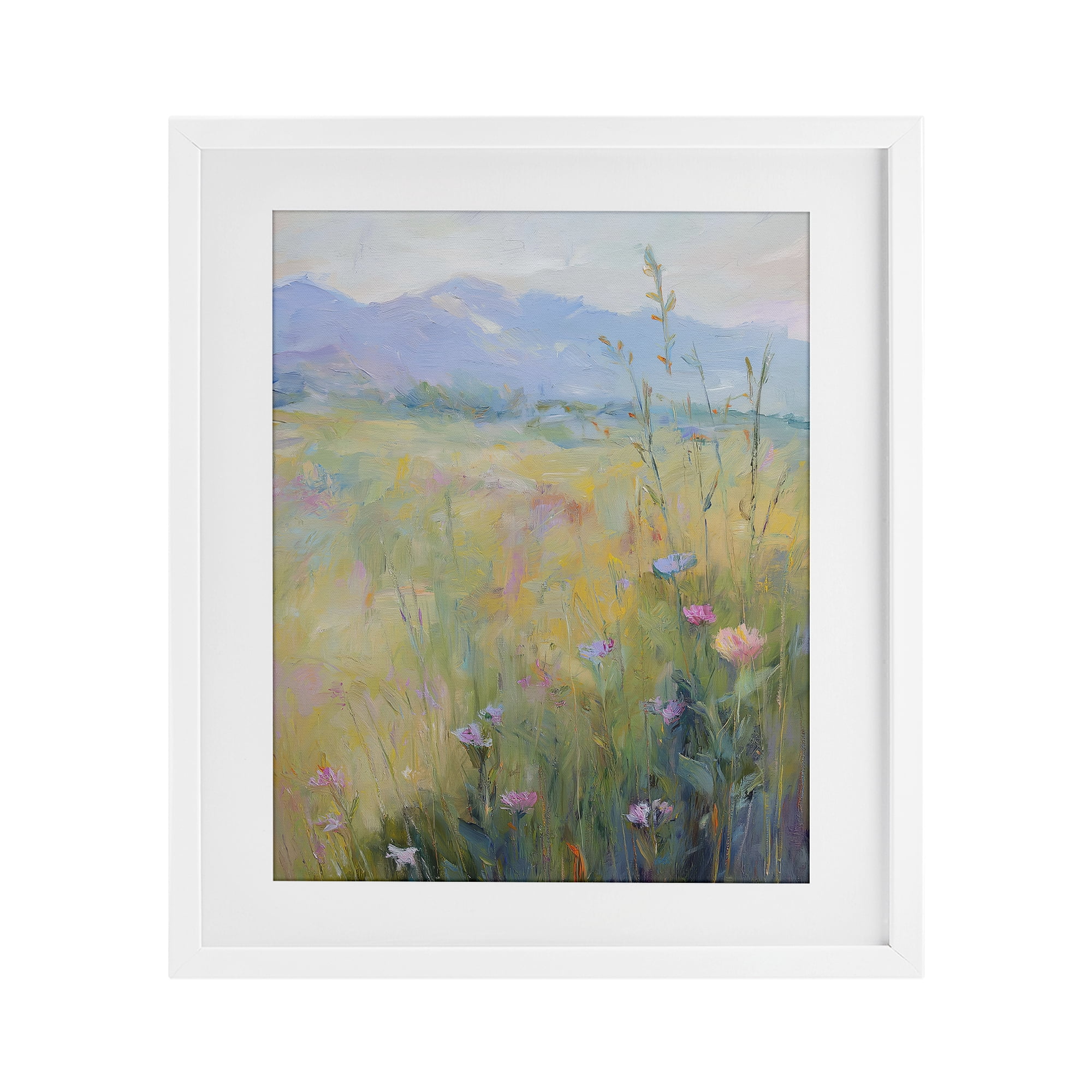 Stupell Industries Peaceful Meadow's Embrace White Framed Print Under Glass, design by Svetlana Aleynikova
