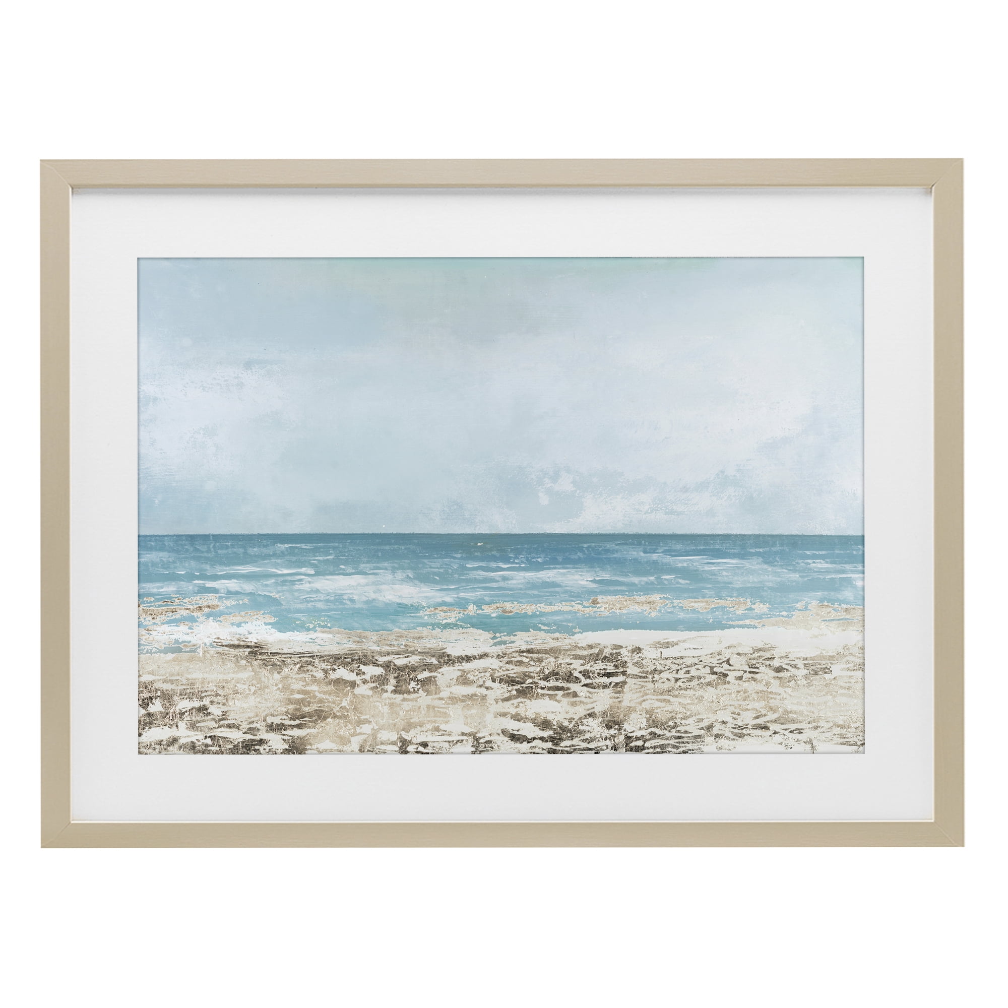 Stupell Industries Peaceful Mood Coastal Scene Birch Framed Print Under Glass, design by Lorenzo Collective