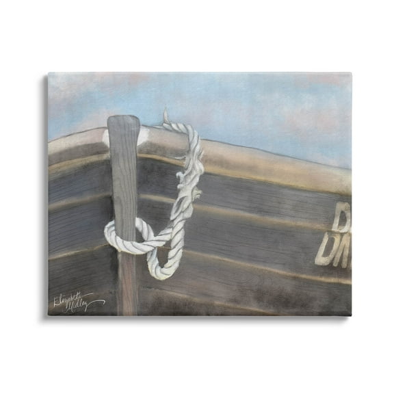 Stupell Industries Peaceful Nautical Boat Painting Gallery Wrapped Canvas Print Wall Art, Design by Elizabeth Medley