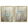 Stupell Industries Peaceful Perched Blue Birds Animals & Insects
