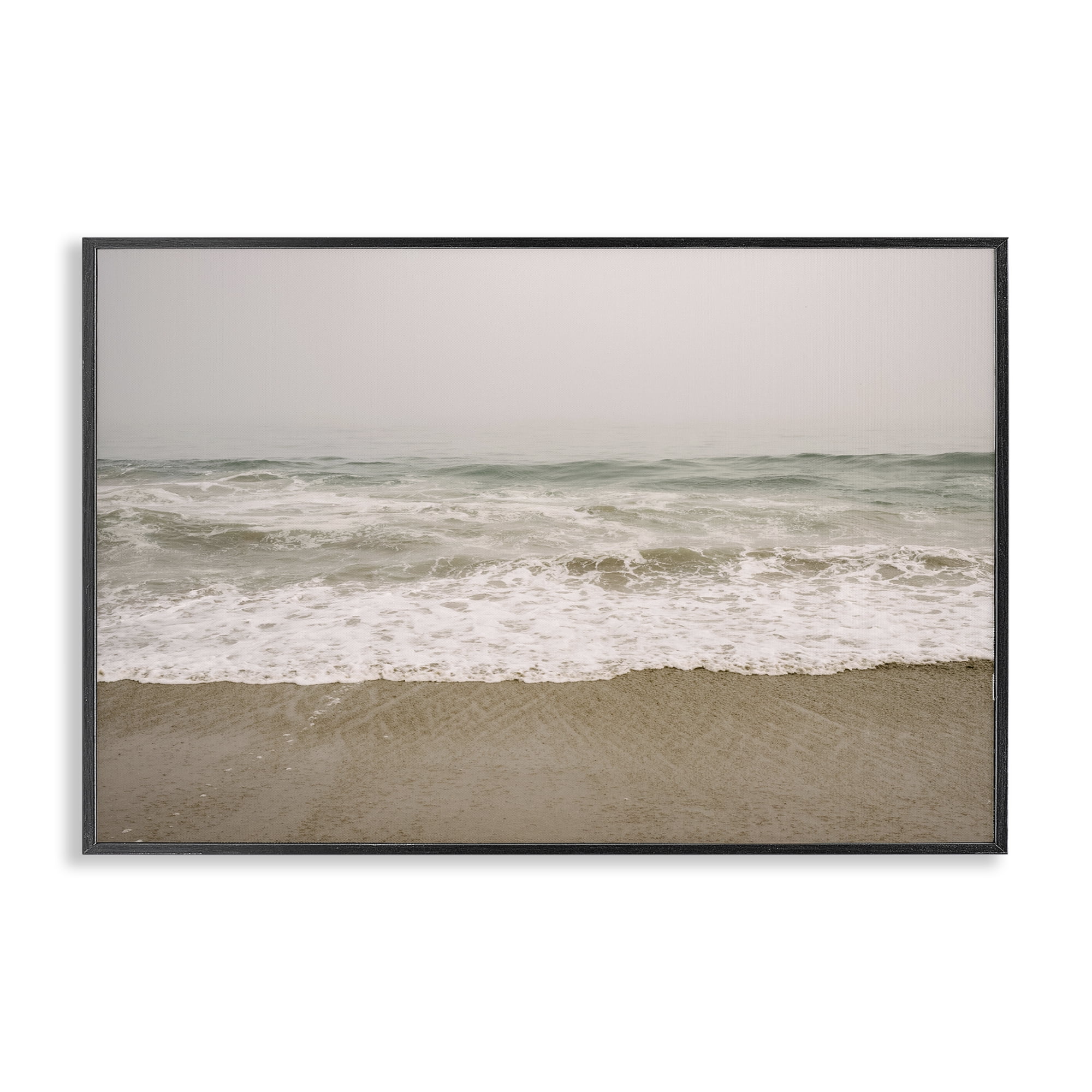 Stupell Industries Peaceful Point Reyes Nautical & Beach Photography Black Framed Art Print Wall Art, 24 x 16