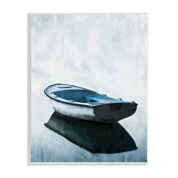 Stupell Industries Peaceful Row Boat Floating Reflection Lake Water , 13 x 19, Design by Kim Allen