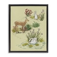thumbnail image 1 of Stupell Industries Rustic Lodge Peaceful Spring Animals Black Floating Frame Canvas Art, 17 x 21, by Grace Popp, 1 of 8