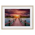 thumbnail image 1 of Stupell Industries Tropical Peaceful Sunset Over Pier Birch Framed Print Under Glass, 23 x 17, by LSR Design Studio, 1 of 8