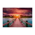 thumbnail image 1 of Stupell Industries Tropical Peaceful Sunset Over Pier Canvas Art, 36 x 24, by LSR Design Studio, 1 of 8