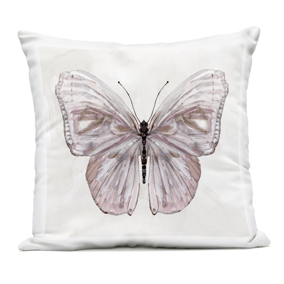 Stupell Industries Peach Blushing Wings Outdoor Printed Pillow design by Carol Robinson, 18 x 7 x 18