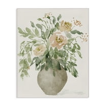 Stupell Industries Peach Roses Bouquet Plants & Flowers Painting Wrapped Canvas Art Print Wall Art, 16 x 20