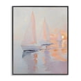 thumbnail image 1 of Stupell Industries Tropical Peach Sunset Sailboats on Sea Black Framed Giclee Art, 11 x 14, by Creative Studio, 1 of 8