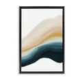 thumbnail image 1 of Stupell Industries Peach Swirl Abstraction Abstract Painting Black Floater Framed Canvas Art Print Wall Art, 17 x 25, 1 of 10
