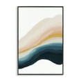 thumbnail image 1 of Stupell Industries Peach Swirl Abstraction Abstract Painting Black Framed Art Print Wall Art, 20 x 30, 1 of 10