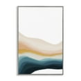 thumbnail image 1 of Stupell Industries Peach Swirl Landscape Abstract Painting Gray Framed Art Print Wall Art, 12 x 18, 1 of 10