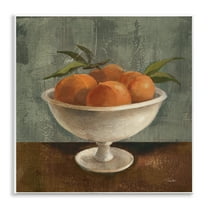 Stupell Industries Peaches Still Life Food & Beverage Painting Unframed Art Print Wall Art, 12 x 12