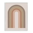 thumbnail image 1 of Stupell Industries Peachy Boho Rainbow Abstract Painting White Framed Art Print Wall Art, 11 x 14, 1 of 2