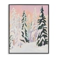 thumbnail image 1 of Stupell Industries Contemporary Peachy Pastel Winter Forest Black Framed Giclee Art, 11 x 14, by The Prints Vibe, 1 of 8