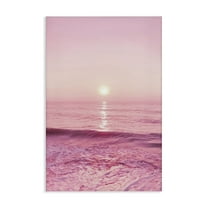 Stupell Industries Peachy Pink Sunset Landscape & Nature Photography Wrapped Canvas Art Print Wall Art, 16 x 24