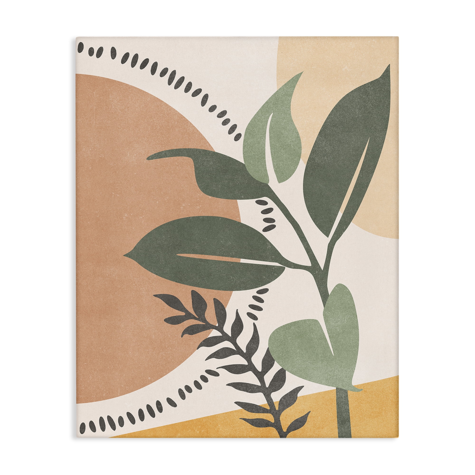 Stupell Industries Peachy Tropical Boho Landscape & Nature Painting Wrapped Canvas Art Print Wall Art, 16 x 20
