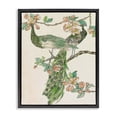 thumbnail image 1 of Stupell Industries Shabby Chic Peacock & Cherry Blossoms Black Floating Frame Canvas Art, 17 x 21, by Melissa Wang, 1 of 8