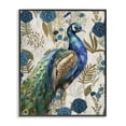 thumbnail image 1 of Stupell Industries Traditional Peacock Pride Botanicals Black Framed Giclee Art, 11 x 14, by Kim Allen, 1 of 8