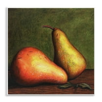 Stupell Industries Pears Still Life Food & Beverage Painting Unframed Art Print Wall Art, 12 x 12