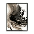 thumbnail image 1 of Pebbled Abstract Flowing Shapes Monochromatic Pattern Abstract Graphic Art Framed Art Print Wall Art, 1 of 5