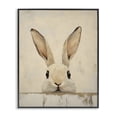 thumbnail image 1 of Stupell Industries Farmhouse Peeking Bunny in Soft Neutrals Black Framed Giclee Art, 16 x 20, by LSR Design Studio, 1 of 8