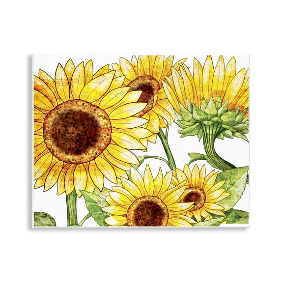 Stupell Industries Peeking Sunflower Blooms Wall Plaque Art, design by Kim Allen