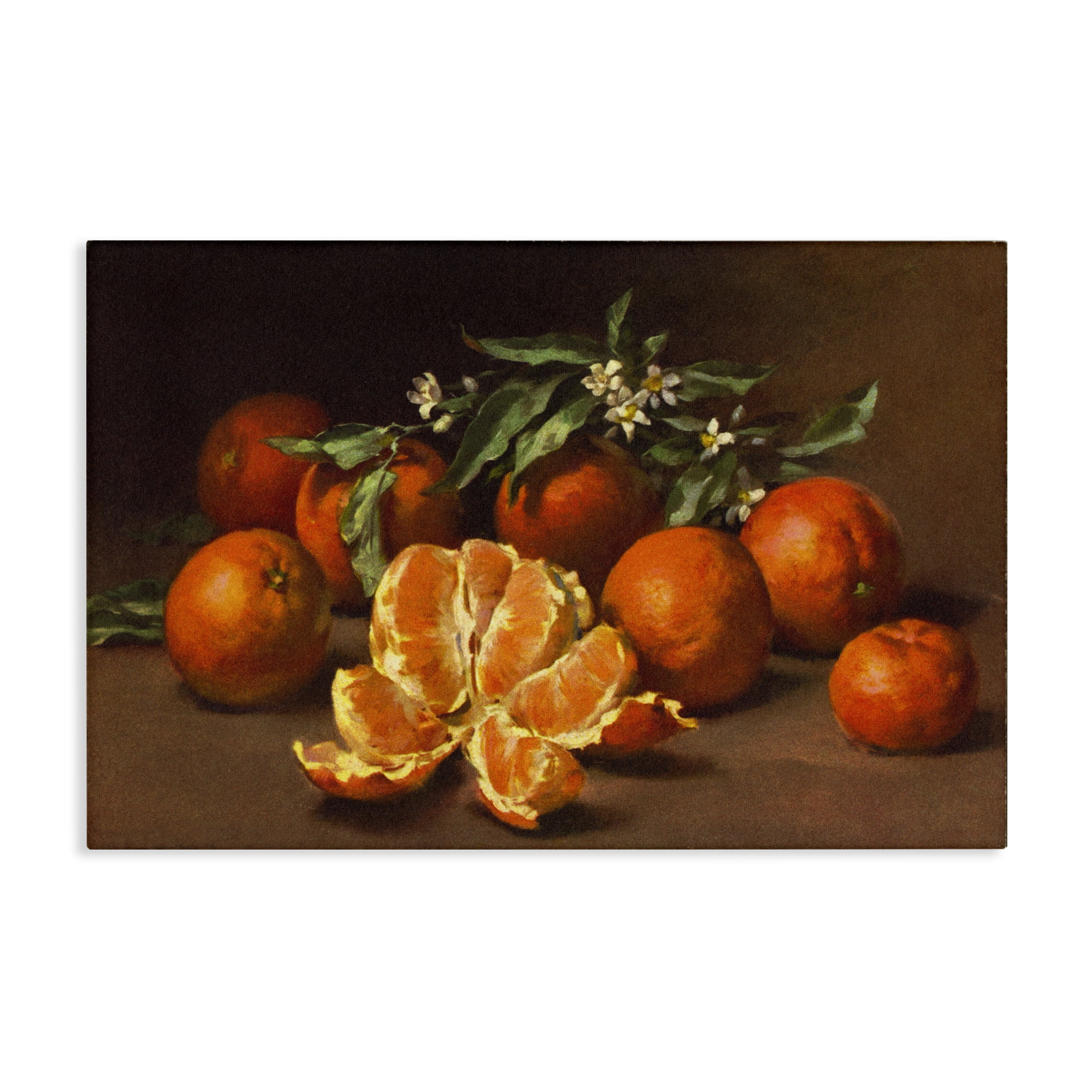 Stupell Industries Peeled Oranges Still Life Food & Beverage Painting Wrapped Canvas Art Print Wall Art, 30 x 20
