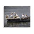 thumbnail image 1 of Stupell Industries Pelican Flock On Floating Lake Boat Photograph Gallery Wrapped Canvas Print Wall Art, Design by David Lorenz, 1 of 7