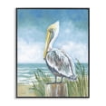 thumbnail image 1 of Stupell Industries Pelican Perched near Shore Animals Painting Black Framed Art Print Wall Art, 11 x 14, 1 of 8