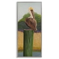 thumbnail image 1 of Stupell Industries Cottage Pelican with Blue Eyes Gray Framed Giclee Art, 10 x 24, by Barbara Fallenbaum, 1 of 8
