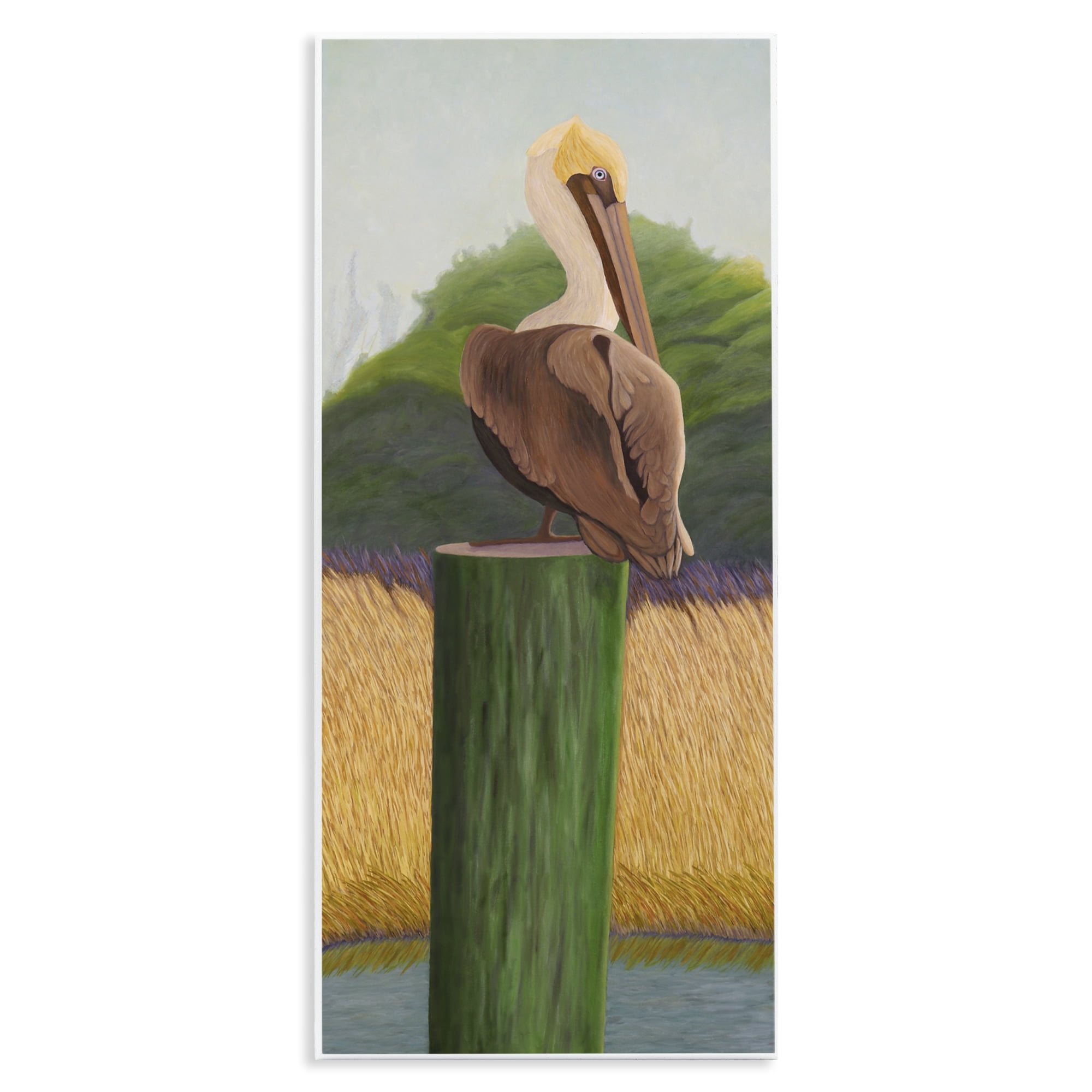 Stupell Industries Pelican with Blue Eyes Wall Plaque Art, design by Barbara Fallenbaum