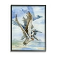 thumbnail image 1 of Stupell Industries Pelicans Aloft Bird Flight Trio Painting Black Framed Art Print Wall Art, Design by Paul Brent, 1 of 7