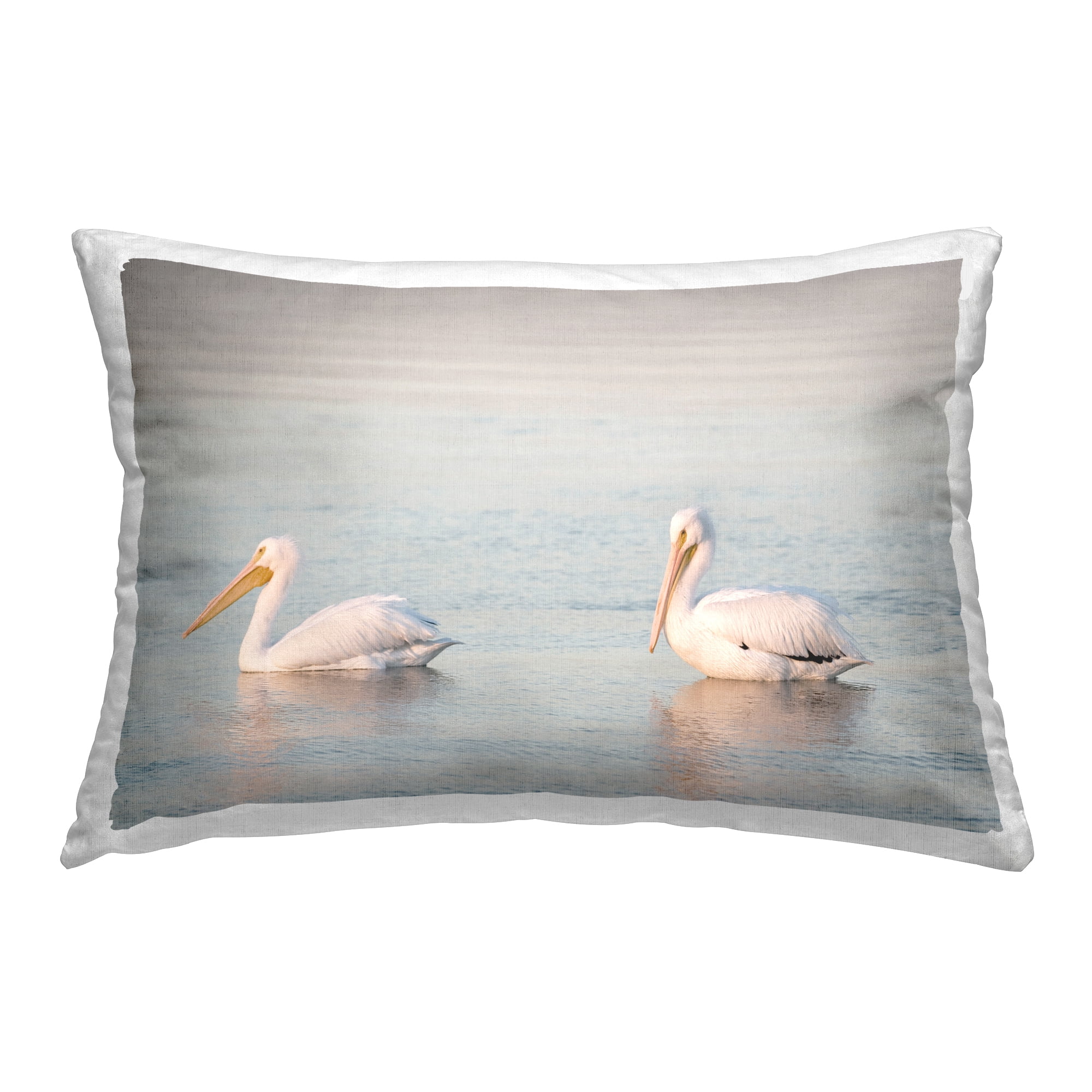 Stupell Industries Pelicans on Calm Waters Decorative Printed Throw Pillow Design by Danita Delimont.