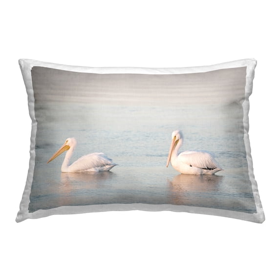 Stupell Industries Pelicans on Calm Waters Decorative Printed Throw Pillow Design by Danita Delimont.