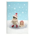 thumbnail image 1 of Stupell Industries Penguin Christmas Present Sled Holiday Photography Unframed Art Print Wall Art, 1 of 6