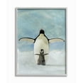 thumbnail image 1 of Stupell Industries Penguin Family Blue Watercolor Animal Painting Gray Framed Art Print Wall Art, 16x20, by Stellar Design Studio, 1 of 6