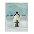 thumbnail image 1 of Stupell Industries Penguin Family Blue Watercolor Animal Painting Wall Plaque by Stellar Studio, 1 of 6