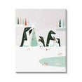 thumbnail image 1 of Stupell Industries Penguins Decorating Christmas Tree Holiday Painting Gallery Wrapped Canvas Print Wall Art, 1 of 5