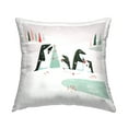 thumbnail image 1 of Stupell Industries Penguins Gift Exchange Winter Printed Throw Pillow Design by Andrew Thornton, 1 of 6